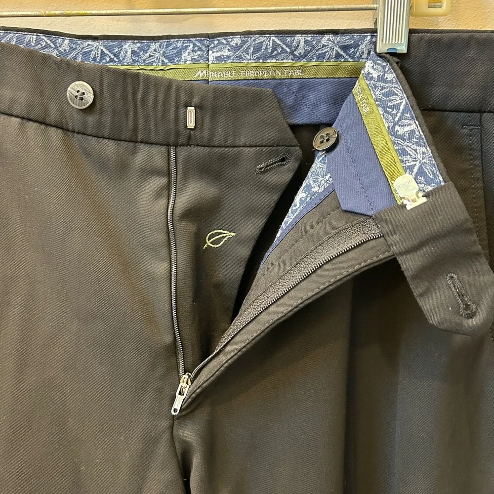MEYER Men’s European Black Dress Pants